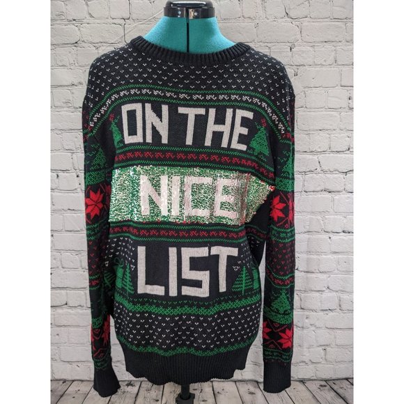 Well Worn Sweaters Well Worn Naughty Or Nice List Womens Ugly